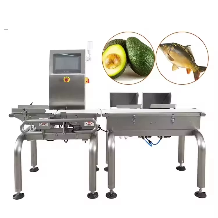 Automatic Conveyor Belt Food Scale Check Weigher With Rejector System